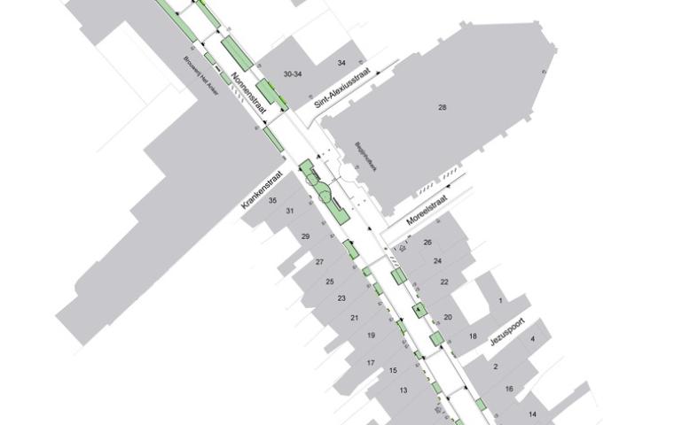 Kaart Zone 1 Nonnenstraat