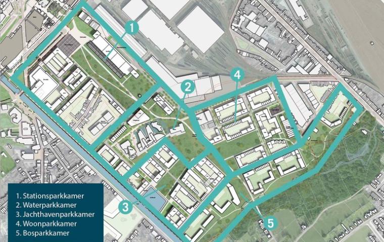 Plankaart Ragheno parkkamers