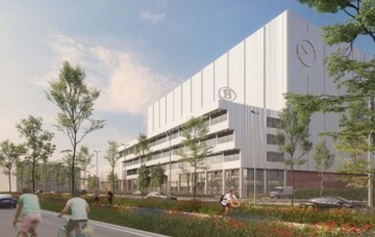 Nieuw logistiek centrum toekomstbeeld